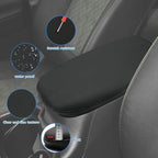 INTGET Center Console Armrest Cover for Toyota RAV4 Accessories 2025 2024 2023 2022 2021 2020 2019 Leather Middle Console Lid Cover Arm Rest Covering Car(Black with Cushion Flat)