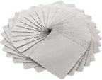 The Rag Company - Buttersoft Suede Cloths - 4in. x 4in. - Grey | Ideal for Cleaning Touch Screens and Applying Ceramic Coatings to Car and Truck Exteriors - Lint Free and Tagless (40 Pack)