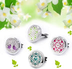 4 PCS Essential Oil Car Diffuser Vent Clip, Car Aromatherapy Diffuser Locket Air Freshener with 48 Refill Pads