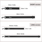 Pawaboo Dog Car Seatbelt, 20 in Adjustable Universal Pet Safety Belt, Chew-Proof Dogs Car Restraint with Adjustable Strap, PVC Shell Dog Seatbelt Harness, Dogs Leash with 360° Hook, Black