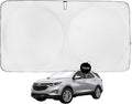Windshield Sun Shade -Certified 99.87% UVB & 99.02% UVA Car Sun Shade. Award Winning Sunshade - Patented Technology | Compatible for Chevrolet Equinox (2018-2024) | Car Shades by Kinder Fluff