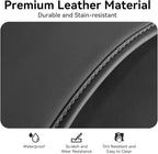 2 Pack Leather Seat Back Protector Custom for Tesla Model Y/3 Model S/X Accessories(Includes 2025 2026 Model Y & 2024-2026 Model 3 Highland), Seat Back Kick Protectors