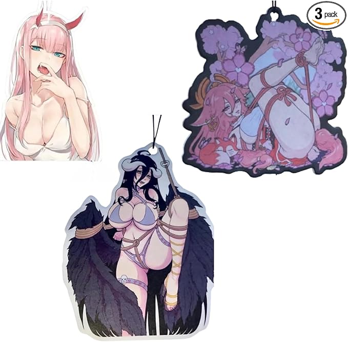 3 Pack Car Air Freshener Sexy, Cars Accessories Sexy for Women Girls And men, Funny Decor Hanging Fresheners Car Interior Room Decorations, for Gift