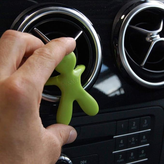 Cesare Car Air Freshener Long Lasting 45 Days Air Vent Clip Uses Alcohol-Free Fragrance Oil Non-Toxic EVA Material (Citrus)