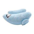 Adjustable Baby Head Neck Support, Portable Toddler Travel Pillow for Car Seat Stroller, Banana Travel Headrest Pillow for Infant, Offers Protection Safety for Kids, Blue