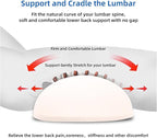 Lumbar Support Pillow for Sleeping,Premium Memory Foam Lower Back Pain Relief Bed Rest Support Pillows for Car Bed,Couch,Waist Support Care Cushion,Sleep Lumbar Pillow (Light Pink)