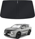 KUST Windshield Sun Shade for Mitsubishi Outlander 2022-2024 2025 2026 Window Accessories Shade Sun Visor Foldable Block UV Rays Keep Car Cooler