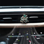 2pcs Octopus Car Vent Clips Car Air Freshener,Green Bling Car Accessories for Women,Ocean Animal Theme Beach Car Decor,Refillable Car Diffuser