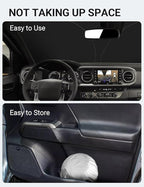 Proadsy 2026 Upgrade Front Windshield Sun Shade Foldable Sunshade Protector Custom Fit 2016-2023 Tacoma 2Dr 4Dr Pickup Accessories