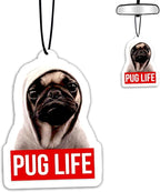 1PCS Car Air Fresheners,Pug Life Dog Car Air Fresheners for Cute Mirror Freshener Mirror Scented Hanging Cute Car Accessories Decor Interior Home,Dog Gifts for Women Men Friends Wife