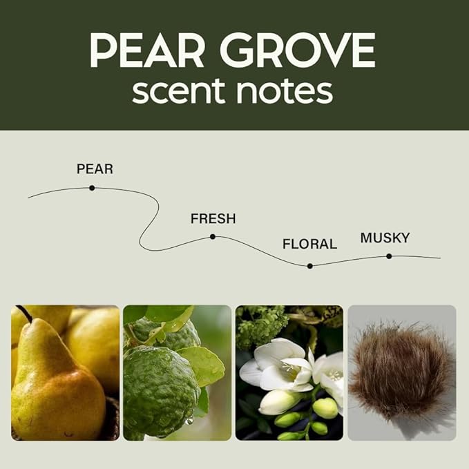 Scented Car Air Freshener - Long Lasting Essential Oil Diffuser - Car Accessories for Men & Women - Pack of 2 Non-Toxic Car Air Freshener - 0.27FL OZ/8ML (Pear Grove 8ml, Pear)