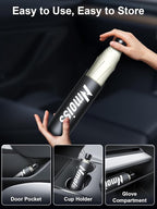 Upgraded Nmoiss Windshield Sun Shade Umbrella [Ice Rib] High Speed Cooling 99% UV Blocking Protects Car from Sun and Heat Damage, Keeps Cool and Protects Interior Large (61" L x 35" W)