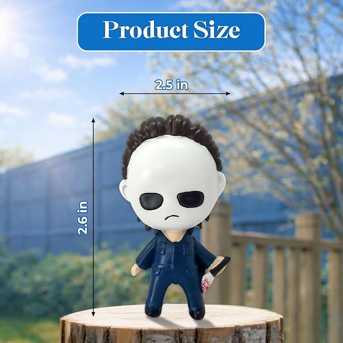 GENANY 3D Resin Horror Movie Killer Character Car Air Freshener Vent Clips, Spooky Car Freshener, Horror Air Freshener, Gothic Gifts for Women and Men, Cool Spring Gifts For Horror Fans