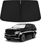 KUST Windshield Sun Shade for Cadillac Escalade Accessories 2021-2025 2026 Window Sunshade Sun Visor Protector Foldable Blocks UV Rays Keep Your Car Cooler