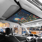 Mushroom Moon Car Roof Storage Bag Car Seat Organizer Roof Storage All Car Storage Organizers Large Capacity Storage for Small Items