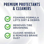 303 Products Wheel and Tire Cleaner - Cleans Both Wheels and Tires Effectively - Tough on Brake Dust - Removes Tire Browning - Foaming Formula, 24 fl. oz.