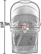 Pet Gear No-Zip View 360 Ultra Lite Pet Safety Carrier & Car Seat for Small Dogs & Cats Push Button Entry, 15", Wheat