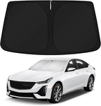 KUST Windshield Sun Shade for Cadillac CT5 2020-2024 2025 2026 Window Accessories Shade Sun Visor Foldable Block UV Rays Keep Car Cooler