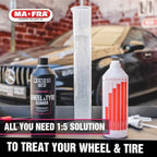 MANIAC LINE MAFRA Wheel and Tyre Cleaner | 2 in 1 for Rims and Tyres | Fast Brake Dust and Road Film Removal | Foam or Spray Application | Safe on Alloy Painted and Clear Coated Wheels | 1 Liter