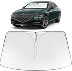 Proadsy Windshield Sun Shade for Genesis G80 2021-2026 Foldable Front Sunshade Protector Sun Visor Blocks UV Rays Keep Car Cooler Accessories