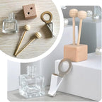 2 Pack Car Diffuser Air Freshener Bottles Refillable Empty Glass Essential Oil Diffuser with Vent Clip Wooden Sticks Universal Square Aromatherapy Diffuser for Vehicles Home