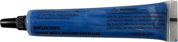 Sherco-Auto Blue Tamper Proof Cross Check Repair & Maintenance Warranty Seal 1.8 Oz Squeeze Tube Paint Marker - 1 Tube - Made in USA