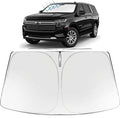Proadsy Windshield Sun Shade for Chevrolet Suburban 2021-2026 Foldable Front Sunshade Protector Sun Visor Blocks UV Rays Keep Car Cooler Accessories
