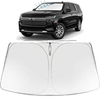 Proadsy Windshield Sun Shade for Chevrolet Suburban 2021-2026 Foldable Front Sunshade Protector Sun Visor Blocks UV Rays Keep Car Cooler Accessories