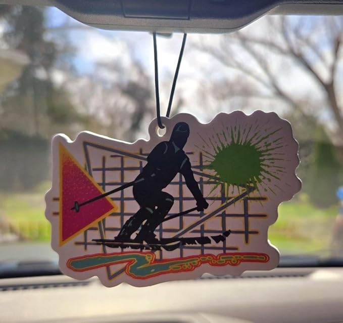 ThatsRad Car Air Freshener Duck Fly Fishing Fish Hunting Stocking Stuffer (One Size, Retro Ski)