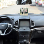 100-Piece Sublimation Air Freshener Scented Hanging Sheets - White, Fragrant, 15" Elastic Rope for Car Interior & Home Decor