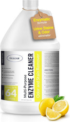 Multi-Purpose Probiotic Enzyme Cleaner, (128 oz, Citrus) - Pet Stain and Odor Remover - Concentrated - Professional & Home Strength Drains, Floors, Bathrooms, Toilets Trash Can, Made in USA