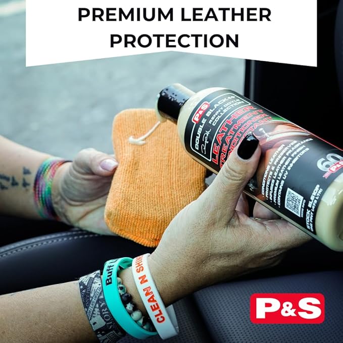 P & S Professional Detail Products – Premium Leather Conditioner & Protectant – Revives & Reconditions Leather – UV Protection & Intense Leather Scent - 1 Pint