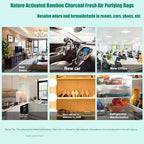 35Pack Natural Activated Charcoal Odor Absorber Air Purifying Bag for Home or Shoe Odor Eliminator; Car Air Freshener;Drawer Deodorizers; 7g/Pack Natural Air Freshener for Home,Car,Closet,Pets