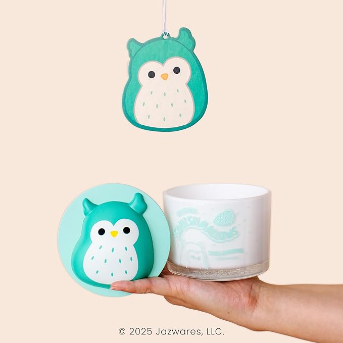 Studio Oh! x Squishmallow Winston Car Air Fresheners, Pack of 2 Scented Hanging Car Air Freshener, Cedarwood, Eucalyptus, Patchouli, and Fresh Orange - Spellbinding Cedarwood