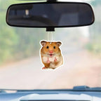 Rawan 4 Pack Car Air Freshener Squirrel, Cute for Women, Girls And Men, Funny Decor Hanging Fresheners