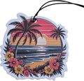 ThatsRad Beach Car Air Freshener Trpocial Summer Coastal (One Size, Palm Tree Sunset/Coconut Scented)