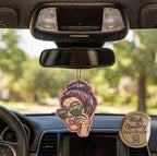 Fresh Fresheners Cute Funny and Aesthetic Car Air Fresheners 4-pack Scented With Premium Oils (Adventure Girl)