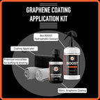 GlassParency Graphene Ceramic Coating Kit | Ultra-hydrophobic Graphene Coating, Boost Spray Sealant, Microfiber Applicator Pad, Edgeless Microfiber Towels