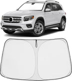 Proadsy 2026 Upgrade Windshield Sun Shade Custom Fit 2020-2025 2026 Mercedes Benz GLB Foldable Front Sunshade Protector Sun Visor Blocks UV Rays Keep Car Cooler
