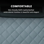 Car Armrest Cushion, Car Center Console Cover, Leather Armrest Cover for Car, Universal Middle Console Cushion with Storage Box, Cup Holder, Phone Slot, Waterproof Interior Accessories (Light gray)