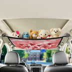 Red Love Balloon Car Seat Organizer Roof Storage Tidy Pouch Pocket Car Travel Accessories Suitable for Cars, SUVs