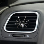 Bling Spider Car Air Fresheners Vent Clips, Cute Lovely Spider Car Air Vent Clips Funny Diamond Diffuser Vent Clip Decoration Interior Decor Bling Accessories for Women Men（Black）