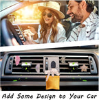 OLYCRAFT 6pcs Star Moon Natural Stone Car Air Vent Clips with Hook Gemstone Car Vent Clips Quartz Crystals Car Vent Clips Teardrop Stones with Copper Wire for Car Air Vent Accessory -6 Styles