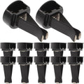 100pcs Square Head Car Vent Clips, Air Freshener Car Outlet Perfume Conditioner Clips with Plastic Slot Head for Office Home