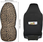 Brown Leopard Print Car Seat Covers Set of 2,Abstract Cheetah Pattern Wild Animal Skin Texture Universal Auto Front Seat Cushion Protector for Women Cute Car Accessories Fit for Car Truck