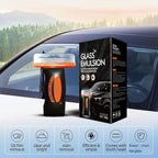 Glass Oil Film Remover for Car,Glass Guard Cleaner,Powerful Emulsion Oil Film Remover with Hydrophobic Anti-Fog Coating,Window and Windshield Cleaning Tool with Board for Car and Home Use (1PCS)