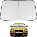 Proadsy Windshield Sun Shade for 2020-2025 2026 Mercedes-Benz GLS-Class SUV Foldable Front Sunshade Protector Sun Visor Blocks UV Rays Keep Car Cooler