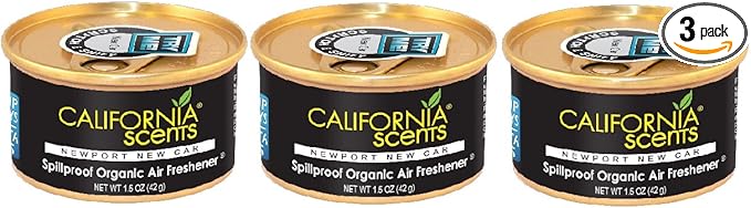 California Scents Air Freshener NEW SCENTS!! SET OF 3 (NEW PORT NEW CAR)