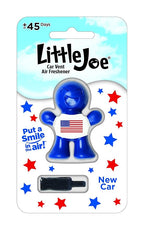 Little Joe 96419 USA Edition New Car Scent Car Air Freshener Vent Clip, Fights Odors for up to 45 Days, Long-Lasting Freshness, Cute Car Odor Eliminator, Pack of 1