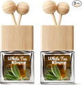 Car Air Freshener | White Tea & Sage Scented Car Fresheners for Women & Men | Long Lasting Fragrance Car Scents | Air Diffuser with Car Vent Clip (2 Pack) (White Tea & Sage)
